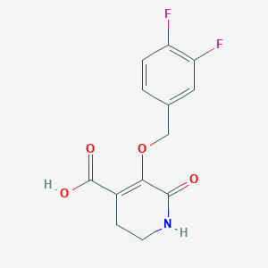 5-[(3,4-Difluorobenzyl)oxy]-6-oxo-1,2,3,6-tetrahydro-4-pyridinecarboxylic acid