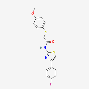 N-(4-(4-fluorophenyl)thiazol-2-yl)-2-((4-methoxyphenyl)thio)acetamide