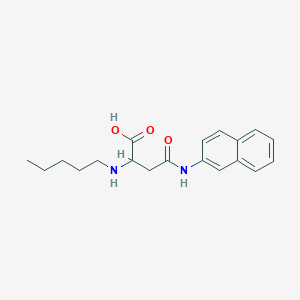 4-(Naphthalen-2-ylamino)-4-oxo-2-(pentylamino)butanoic acid