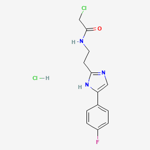 2-Chloro-N-[2-[5-(4-fluorophenyl)-1H-imidazol-2-yl]ethyl]acetamide;hydrochloride