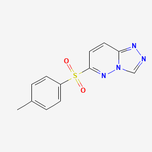 molecular formula C12H10N4O2S B2836201 6-(4-Methylphenyl)sulfonyl-[1,2,4]triazolo[4,3-b]pyridazine CAS No. 2415569-54-7