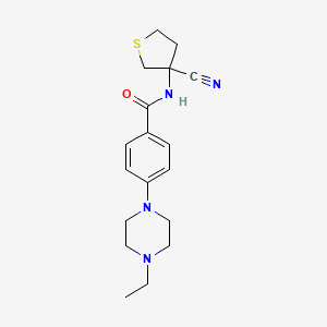 N-(3-cyanothiolan-3-yl)-4-(4-ethylpiperazin-1-yl)benzamide