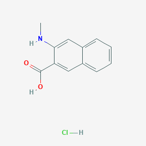 3-(Methylamino)naphthalene-2-carboxylic acid;hydrochloride
