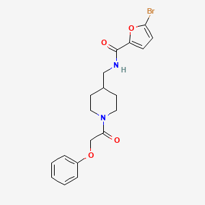 5-bromo-N-((1-(2-phenoxyacetyl)piperidin-4-yl)methyl)furan-2-carboxamide
