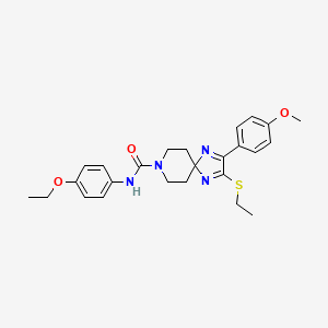 N-(4-ethoxyphenyl)-2-(ethylthio)-3-(4-methoxyphenyl)-1,4,8-triazaspiro[4.5]deca-1,3-diene-8-carboxamide