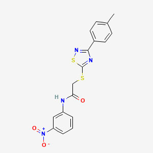 N-(3-nitrophenyl)-2-((3-(p-tolyl)-1,2,4-thiadiazol-5-yl)thio)acetamide