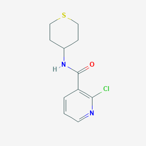 molecular formula C11H13ClN2OS B2836211 2-chloro-N-(thian-4-yl)pyridine-3-carboxamide CAS No. 1598647-90-5
