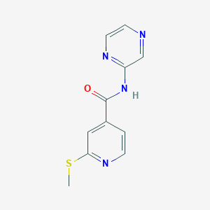 2-(methylsulfanyl)-N-(pyrazin-2-yl)pyridine-4-carboxamide
