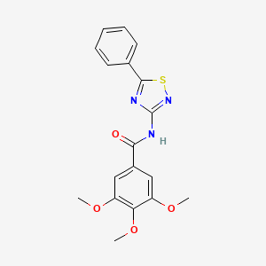 3,4,5-trimethoxy-N-(5-phenyl-1,2,4-thiadiazol-3-yl)benzamide