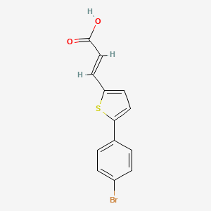 3-[5-(4-Bromophenyl)thiophen-2-yl]prop-2-enoic acid