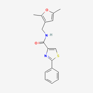 N-((2,5-dimethylfuran-3-yl)methyl)-2-phenylthiazole-4-carboxamide
