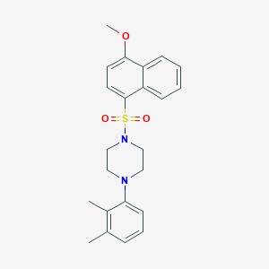 1-(2,3-Dimethylphenyl)-4-[(4-methoxynaphthalen-1-yl)sulfonyl]piperazine