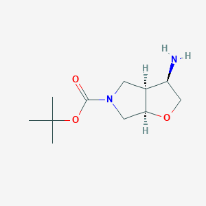 Rac-tert-butyl (3R,3AS,6AR)-3-amino-hexahydro-2H-furo[2,3-C]pyrrole-5-carboxylate