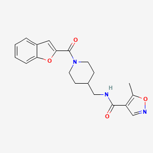 N-((1-(benzofuran-2-carbonyl)piperidin-4-yl)methyl)-5-methylisoxazole-4-carboxamide