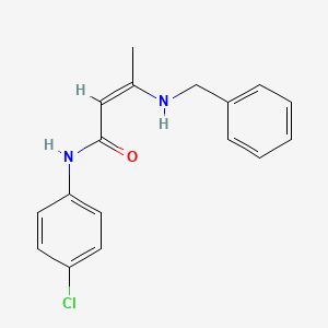 (Z)-3-(benzylamino)-N-(4-chlorophenyl)but-2-enamide