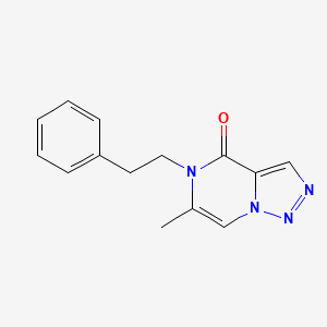 6-Methyl-5-(2-phenylethyl)triazolo[1,5-a]pyrazin-4-one