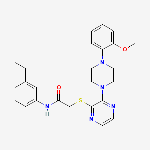 4-azepan-1-yl-6-methyl-N-[2-(trifluoromethyl)phenyl]thieno[2,3-d]pyrimidine-5-carboxamide