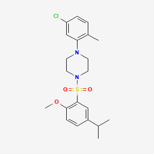 1-(5-Chloro-2-methylphenyl)-4-[(5-isopropyl-2-methoxyphenyl)sulfonyl]piperazine