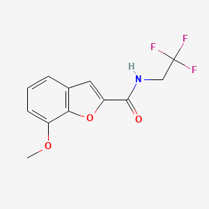 7-methoxy-N-(2,2,2-trifluoroethyl)benzofuran-2-carboxamide