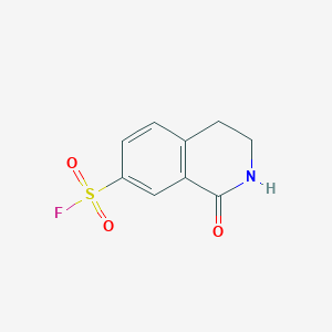 molecular formula C9H8FNO3S B2836272 1-Oxo-3,4-dihydro-2H-isoquinoline-7-sulfonyl fluoride CAS No. 2137747-48-7