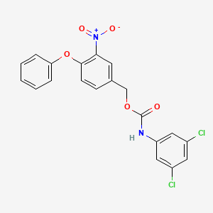 (3-nitro-4-phenoxyphenyl)methyl N-(3,5-dichlorophenyl)carbamate