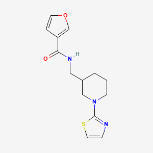 N-((1-(thiazol-2-yl)piperidin-3-yl)methyl)furan-3-carboxamide