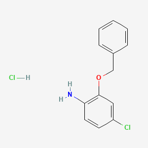 molecular formula C13H13Cl2NO B2836322 2-(Benzyloxy)-4-chloroaniline hydrochloride CAS No. 860585-47-3