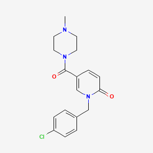 1-(4-chlorobenzyl)-5-[(4-methylpiperazino)carbonyl]-2(1H)-pyridinone