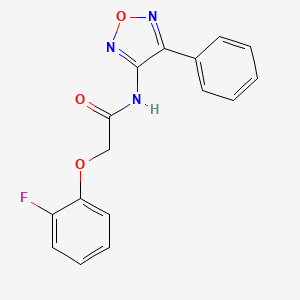 2-(2-fluorophenoxy)-N-(4-phenyl-1,2,5-oxadiazol-3-yl)acetamide