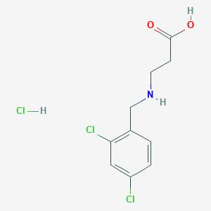3-{[(2,4-Dichlorophenyl)methyl]amino}propanoic acid hydrochloride