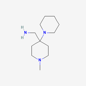 [1-Methyl-4-(piperidin-1-yl)piperidin-4-yl]methanamine