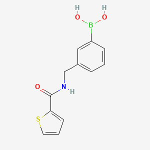 molecular formula C12H12BNO3S B2836369 (3-((Thiophene-2-carboxamido)methyl)phenyl)boronic acid CAS No. 2246751-27-7