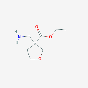 molecular formula C8H15NO3 B2836377 Ethyl 3-(aminomethyl)oxolane-3-carboxylate CAS No. 2028422-84-4