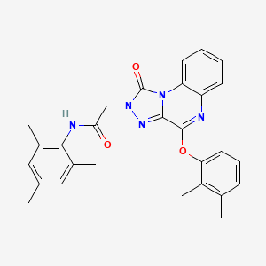 molecular formula C28H27N5O3 B2836387 2-[4-(2,3-dimethylphenoxy)-1-oxo[1,2,4]triazolo[4,3-a]quinoxalin-2(1H)-yl]-N-mesitylacetamide CAS No. 1189973-91-8