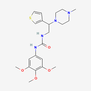 1-(2-(4-Methylpiperazin-1-yl)-2-(thiophen-3-yl)ethyl)-3-(3,4,5-trimethoxyphenyl)urea