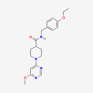 N-[(4-Ethoxyphenyl)methyl]-1-(6-methoxypyrimidin-4-yl)piperidine-4-carboxamide