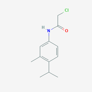 molecular formula C12H16ClNO B2836426 2-chloro-N-(4-isopropyl-3-methylphenyl)acetamide CAS No. 866152-46-7