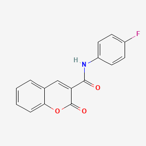 N-(4-fluorophenyl)-2-oxochromene-3-carboxamide