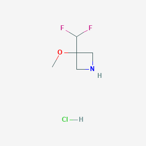 3-(Difluoromethyl)-3-methoxyazetidine;hydrochloride