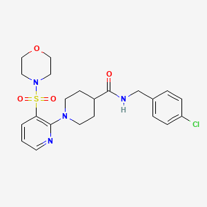 N-(3-chloro-4-methylphenyl)-3-[(3-methyl-4-oxo-2,3,4,5-tetrahydro-1,5-benzothiazepin-7-yl)sulfonyl]propanamide