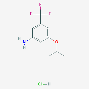 3-Propan-2-yloxy-5-(trifluoromethyl)aniline;hydrochloride