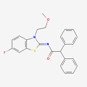 (Z)-N-(6-fluoro-3-(2-methoxyethyl)benzo[d]thiazol-2(3H)-ylidene)-2,2-diphenylacetamide