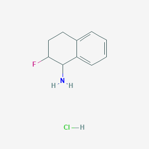 molecular formula C10H13ClFN B2836459 2-氟-1,2,3,4-四氢萘-1-胺盐酸盐 CAS No. 2094446-26-9