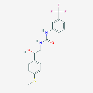 molecular formula C17H17F3N2O2S B2836460 1-(2-Hydroxy-2-(4-(methylthio)phenyl)ethyl)-3-(3-(trifluoromethyl)phenyl)urea CAS No. 1448136-24-0