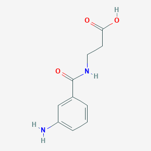 molecular formula C10H12N2O3 B2836474 3-(3-Aminobenzamido)propanoic acid CAS No. 83891-49-0