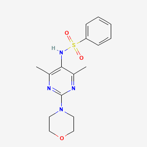 N-(4,6-dimethyl-2-morpholinopyrimidin-5-yl)benzenesulfonamide