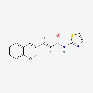 (2E)-3-(2H-chromen-3-yl)-N-(1,3-thiazol-2-yl)prop-2-enamide