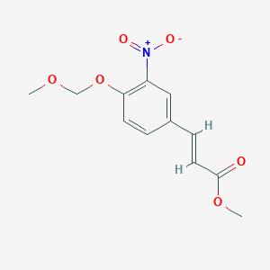 Methyl (E)-3-[4-(methoxymethoxy)-3-nitrophenyl]prop-2-enoate