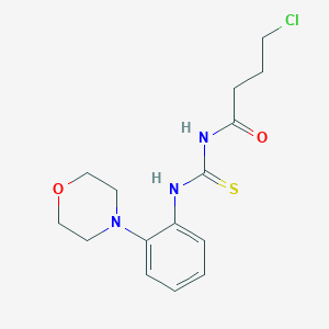molecular formula C15H20ClN3O2S B283651 N-(4-chlorobutanoyl)-N'-(2-morpholin-4-ylphenyl)thiourea 