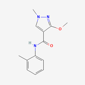 3-methoxy-1-methyl-N-(o-tolyl)-1H-pyrazole-4-carboxamide
